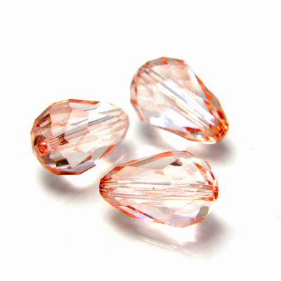 Preciosa Crystal Bead - Pear 10.5x7MM LT ORANGE