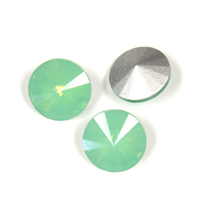 Cut Crystal Point Back Rivoli SS47 (10.5-10.9MM) OPAL GREEN