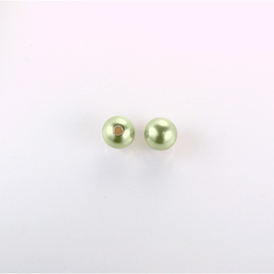 Czech Glass Pearl 1-Hole Ball - 03MM LT OLIVE 70457