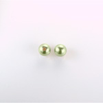 Czech Glass Pearl 1-Hole Ball - 03MM LT OLIVE 70457