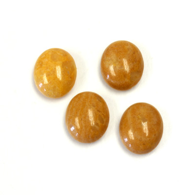 Gemstone Cabochon - Oval 12x10MM YELLOW JASPER