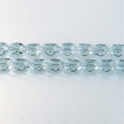 Czech Glass Fire Polish Bead - Oval 07x5MM ALEXANDRITE