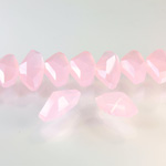 Chinese Cut Crystal Bead - Fancy 19x10MM OPAL ROSE