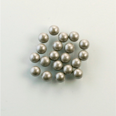 Czech Glass Pearl No-Hole Ball - 4MM LT BROWN 70418