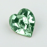 Swarovski Crystal Point Back Fancy Stone - Heart 5.5X5 EMERALD
