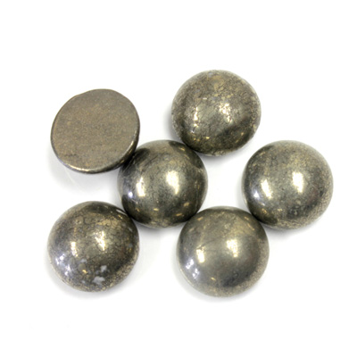 Gemstone Cabochon - Round 12MM PYRITE