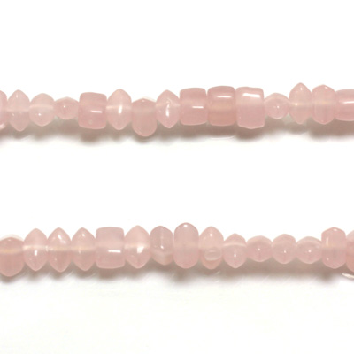 Plastic  Bead - Mixed Color Irregular Chip ROSE QUARTZ