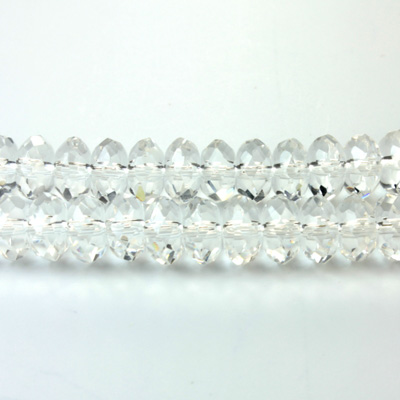 Chinese Cut Crystal Bead - Rondelle 04x6MM CRYSTAL