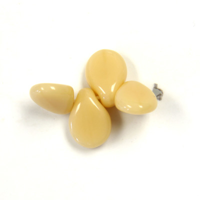 Preciosa Czech Pressed Glass Bead - Pip 5x7MM MOONSTONE BEIGE