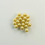 Czech Glass Pearl No-Hole Ball - 3MM GOLD 70486