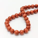 Man-made Bead - Smooth Round 10MM BROWN GOLDSTONE