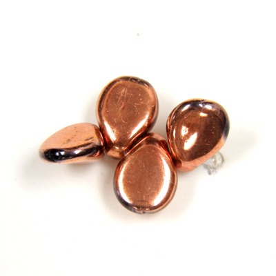 Preciosa Czech Pressed Glass Bead - Pip 5x7MM COPPER COAT