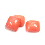 Gemstone Cabochon - Square 12x12MM DOLOMITE DYED CORAL
