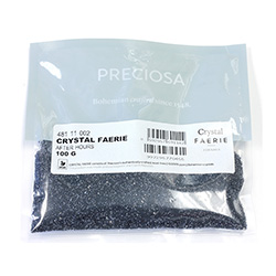 Preciosa Crystal Faerie Nail Art Crystals - 100 gram Wholesale bulk packaging - After Hours (Jet/Hematite)