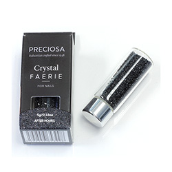 Preciosa Crystal Faerie Nail Art Crystals - 05 gram tube packaging - After Hours (Jet/Hematite)