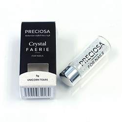 Preciosa Crystal Faerie Nail Art Crystals - 05 gram tube packaging - Unicorn Tears (Crystal AB)