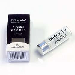 Preciosa Crystal Faerie Nail Art Crystals - 10 gram tube packaging - Unicorn Tears (Crystal AB)