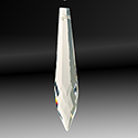 Asfour Crystal Spear Pendant - 16x76MM (3 Inch) CRYSTAL