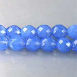 Czech Glass Fire Polish Bead - Round 10MM OPAL BLUE