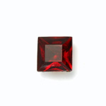 Glass Point Back Foiled Tin Table Cut (TTC) Stone - Square 10x10MM RUBY