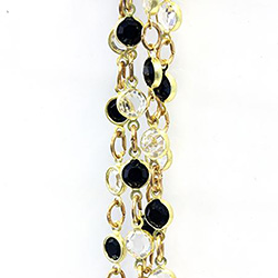 Preciosa Crystal Channel Chain 17SS CRYSTAL-JET-RAW