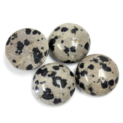 Gemstone Cabochon - Round 15MM DALMATION