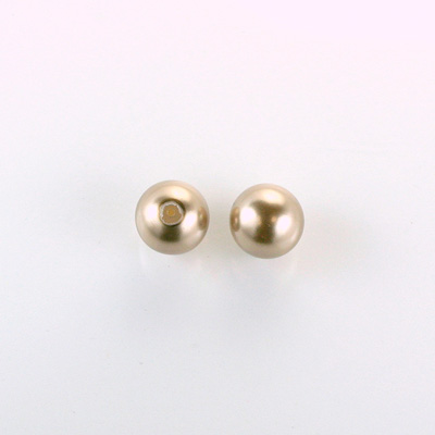 Czech Glass Pearl 1-Hole Ball - 08MM LT BROWN 70418