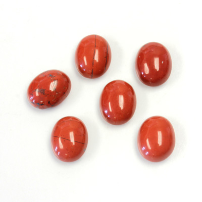 Gemstone Cabochon - Oval 10x8MM RED JASPER