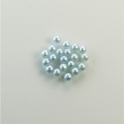 Czech Glass Pearl No-Hole Ball - 2MM LT BLUE 70462