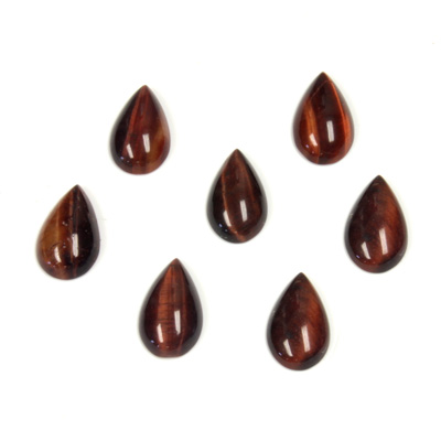 Gemstone Cabochon - Pear 10x6MM TIGEREYE RED