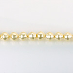 Czech Glass Pearl Bead - Snail Shell 06MM CREME 70414