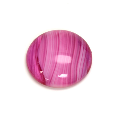 Glass Medium Dome Cabochon - Round 25MM PORPHYR ROSE