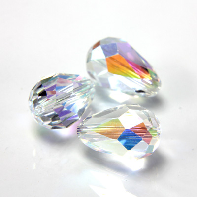 Preciosa Crystal Bead - Pear 10.5x7MM CRYSTAL AB