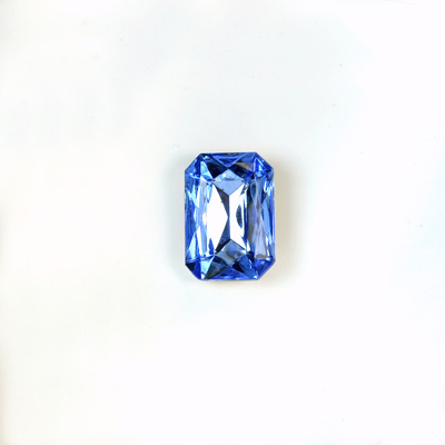 Glass Point Back Tin Table Cut (TTC) Stone - Cushion Octagon 06x4MM LT SAPPHIRE