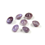 Glass Point Back Buff Top Stone Opaque Doublet - Round 30SS AMETHYST MOONSTONE