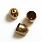 Brass Machine Made Bead Cap - Conical 08MM RAW