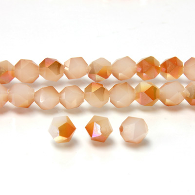 Chinese Cut Crystal Bead - Fancy 05MM OPAL PEACH COAT