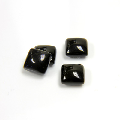 Gemstone Cabochon - Square 08x8MM BLACK ONYX