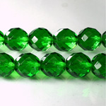 Czech Glass Fire Polish Bead - Round 12MM LT EMERALD