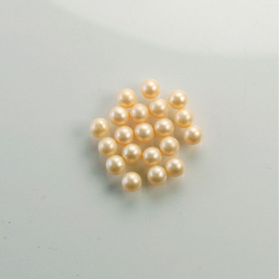 Czech Glass Pearl No-Hole Ball - 2.5MM CREME 70414