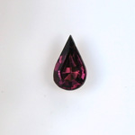 Glass Point Back Foiled Tin Table Cut (TTC) Stone - Pear 13x7.8MM AMETHYST