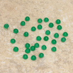 Glass Medium Dome Cabochon - Round 03MM CHRYSOPHRASE