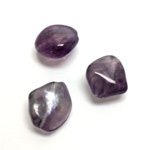 Plastic  Bead - Mixed Color Smooth Baroque Small 3 Part Mixed LIGHT AMETHYST SILK