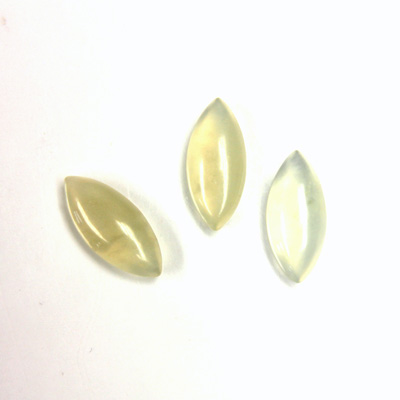 Gemstone Cabochon - Navette 15x7MM JADE LT GREEN