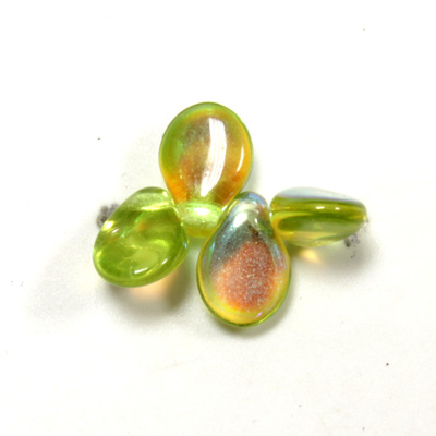 Preciosa Czech Pressed Glass Bead - Pip 5x7MM OLIVENE AB