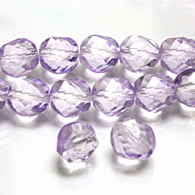 Czech Glass Fire Polished Bead - Twisted 10MM COATED ALEXANDRITE