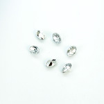Plastic Point Back Foiled Stone - Oval 06x4MM CRYSTAL