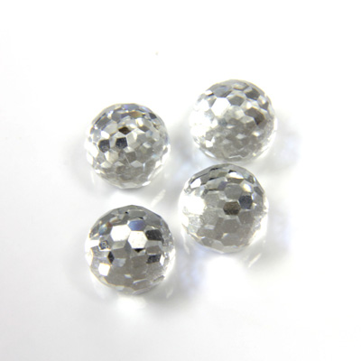 Preciosa Crystal Flat Back 3/4 Ball - Rich Cut 06MM CRYSTAL FOILED