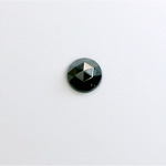 Glass Flat Back Rauten Rose - Round 08MM HEMATITE Coated