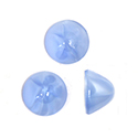 Glass High Dome Lampwork Cabochon - Round 09MM STAR SAPPHIRE